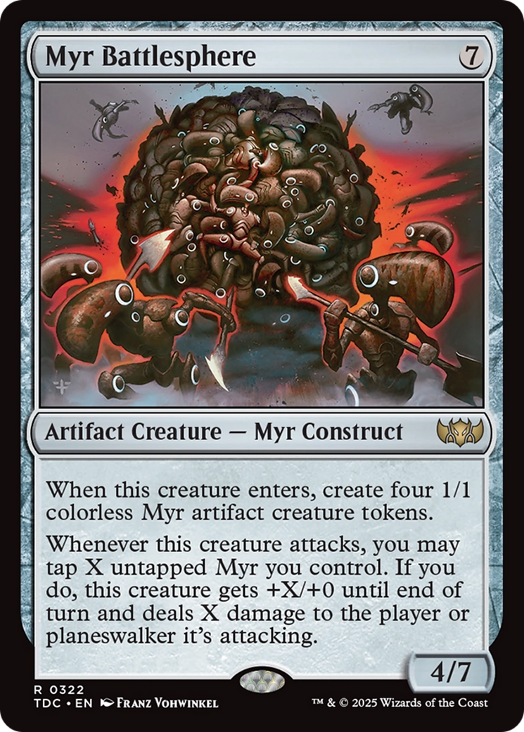 Myr Battlesphere [Tarkir: Dragonstorm Commander] | Jomio and Rueliete's Cards and Comics