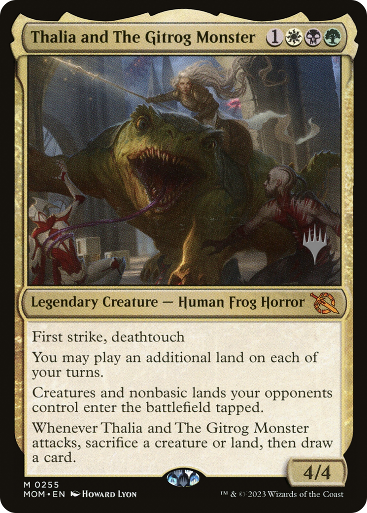Thalia and The Gitrog Monster (Promo Pack) [March of the Machine Promos] | Jomio and Rueliete's Cards and Comics