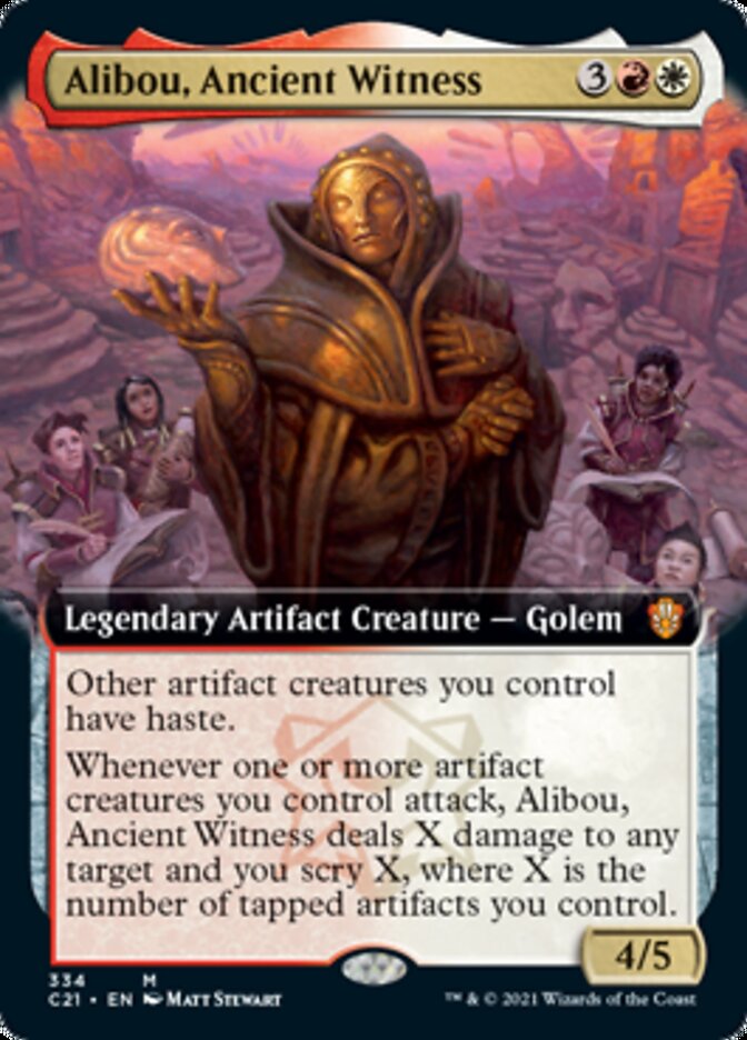 Alibou, Ancient Witness (Extended Art) [Commander 2021] | Jomio and Rueliete's Cards and Comics