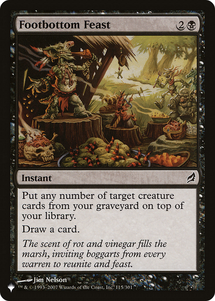 Footbottom Feast [The List] | Jomio and Rueliete's Cards and Comics
