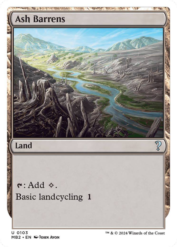 Ash Barrens (White Border) [Mystery Booster 2] | Jomio and Rueliete's Cards and Comics