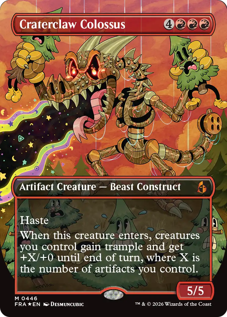 Craterclaw Colossus (Borderless) (0446) [Reality Fracture] | Jomio and Rueliete's Cards and Comics