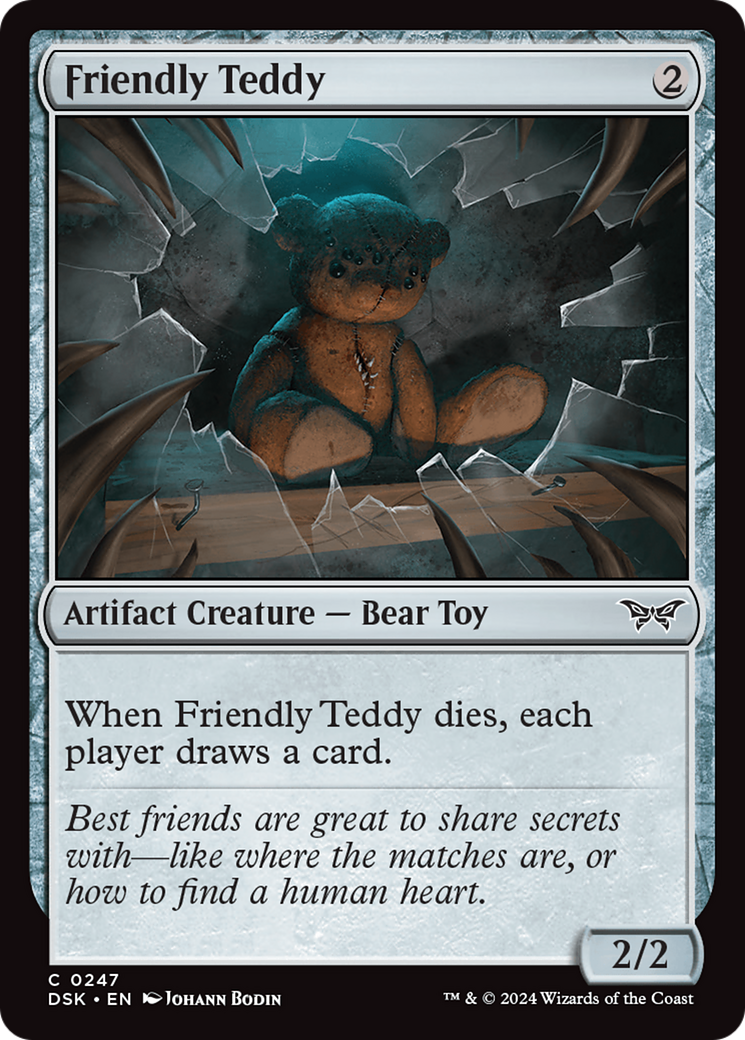 Friendly Teddy [Duskmourn: House of Horror] | Jomio and Rueliete's Cards and Comics