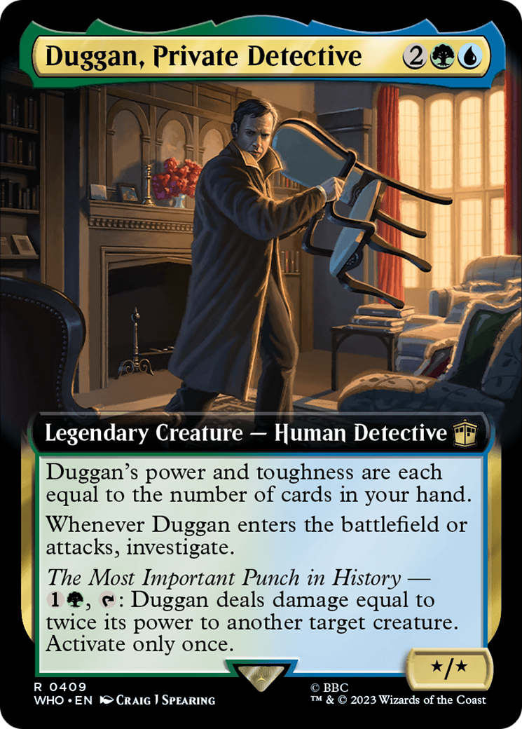 Duggan, Private Detective (Extended Art) [Doctor Who] | Jomio and Rueliete's Cards and Comics