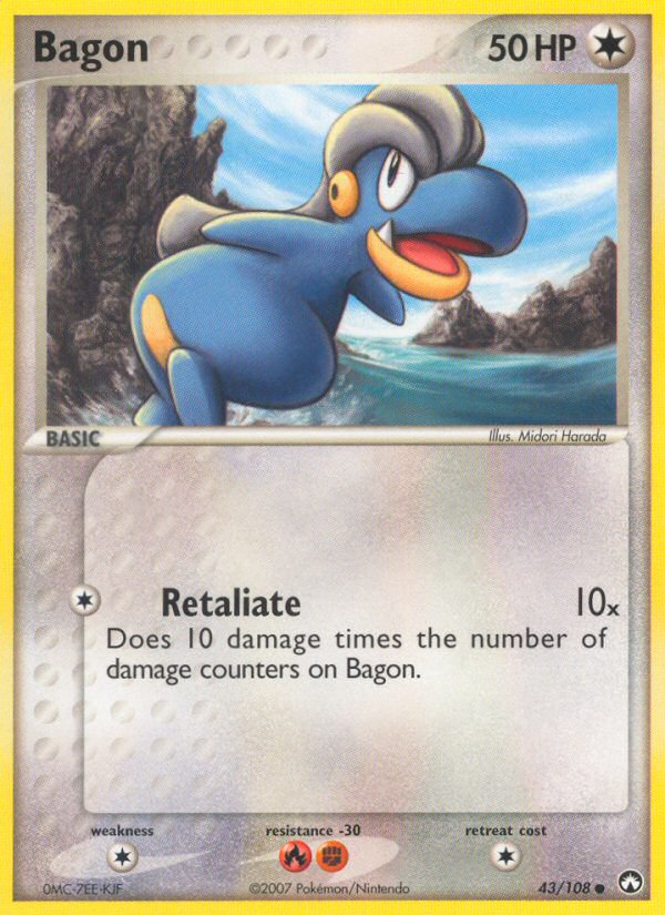 Bagon (43/108) [EX: Power Keepers] | Jomio and Rueliete's Cards and Comics