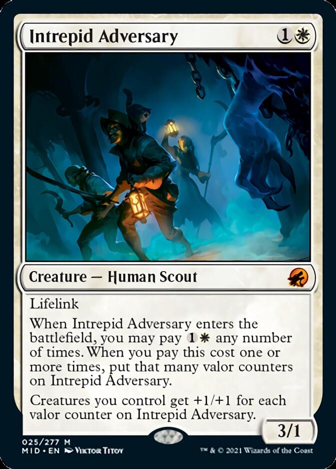 Intrepid Adversary [Innistrad: Midnight Hunt] | Jomio and Rueliete's Cards and Comics