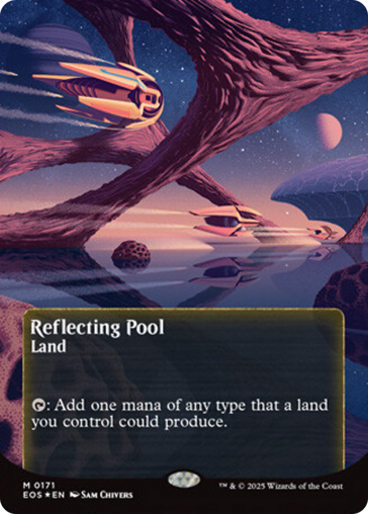 Reflecting Pool (0171) (Borderless) (Galaxy Foil) [Edge of Eternities: Stellar Sights] | Jomio and Rueliete's Cards and Comics