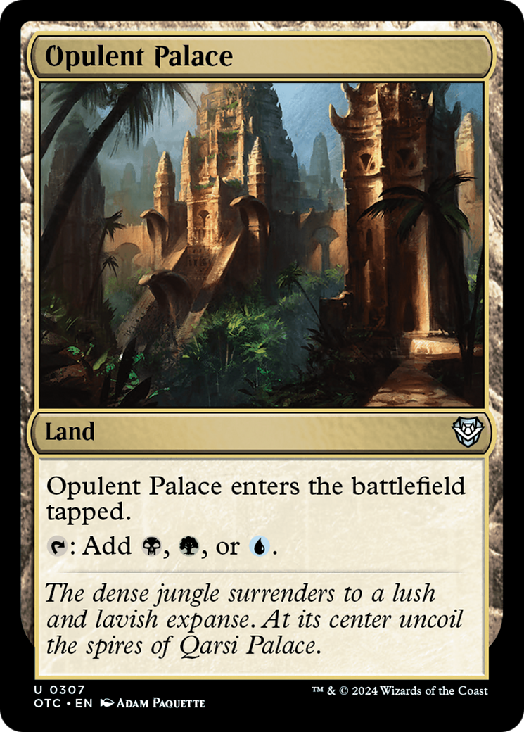 Opulent Palace [Outlaws of Thunder Junction Commander] | Jomio and Rueliete's Cards and Comics