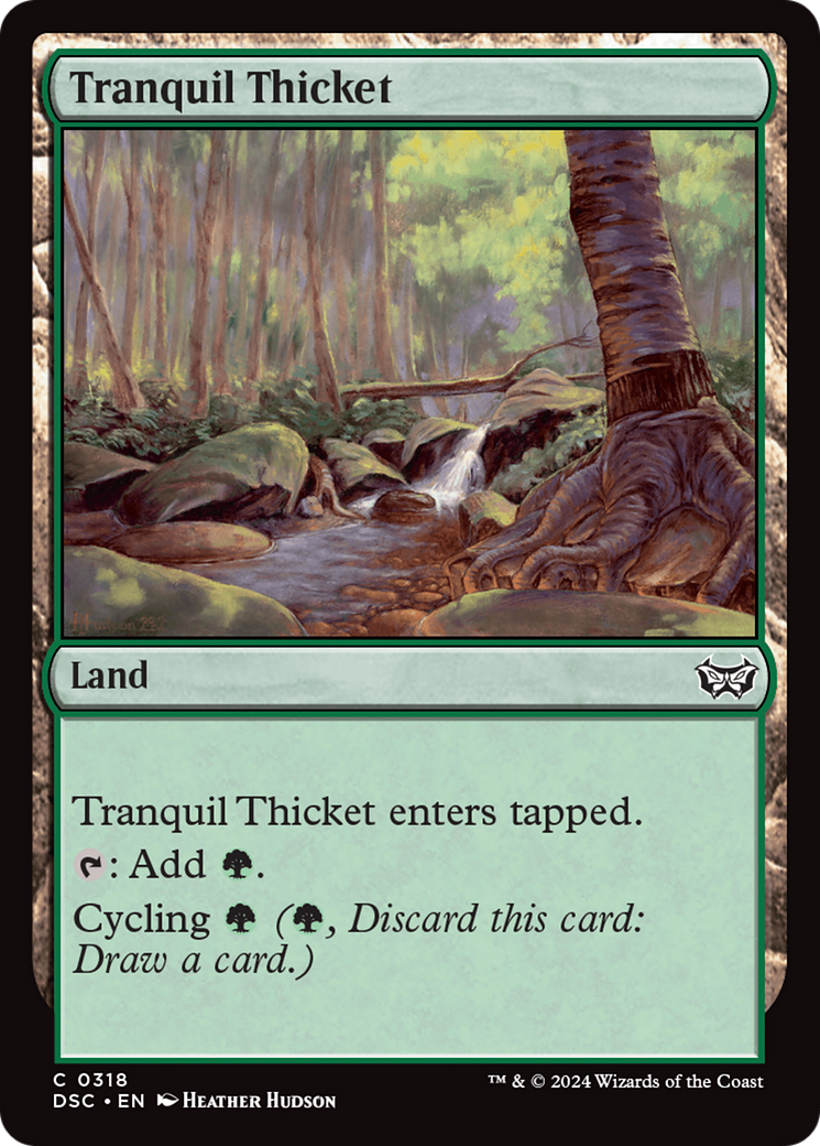 Tranquil Thicket [Duskmourn: House of Horror Commander] | Jomio and Rueliete's Cards and Comics