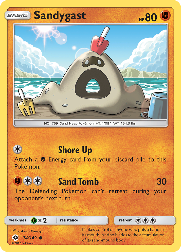 Sandygast (74/149) [Sun & Moon: Base Set] | Jomio and Rueliete's Cards and Comics