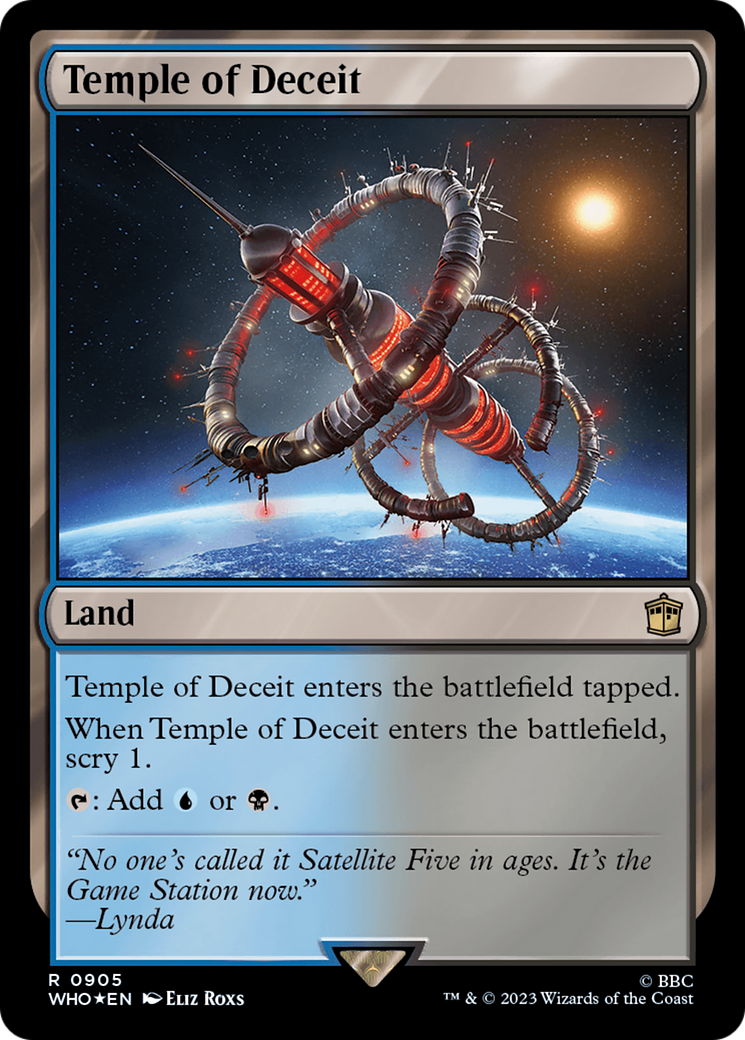 Temple of Deceit (Surge Foil) [Doctor Who] | Jomio and Rueliete's Cards and Comics