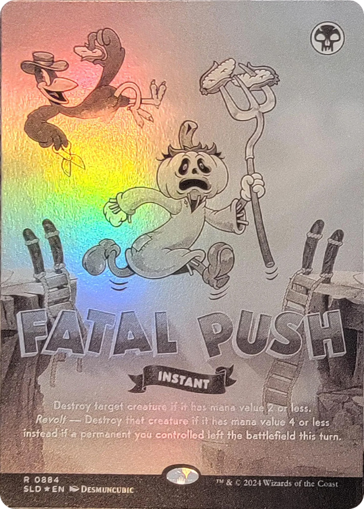 Fatal Push (0884) (Black & White Foil) [Secret Lair Drop Series] | Jomio and Rueliete's Cards and Comics