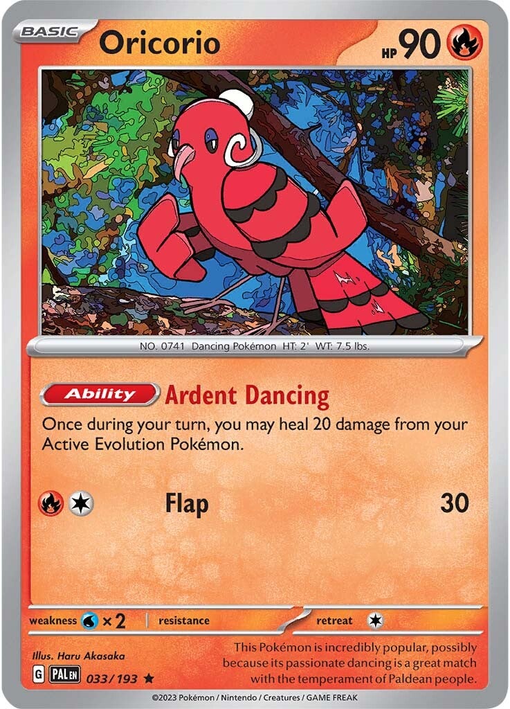 Oricorio (033/193) [Scarlet & Violet: Paldea Evolved] | Jomio and Rueliete's Cards and Comics