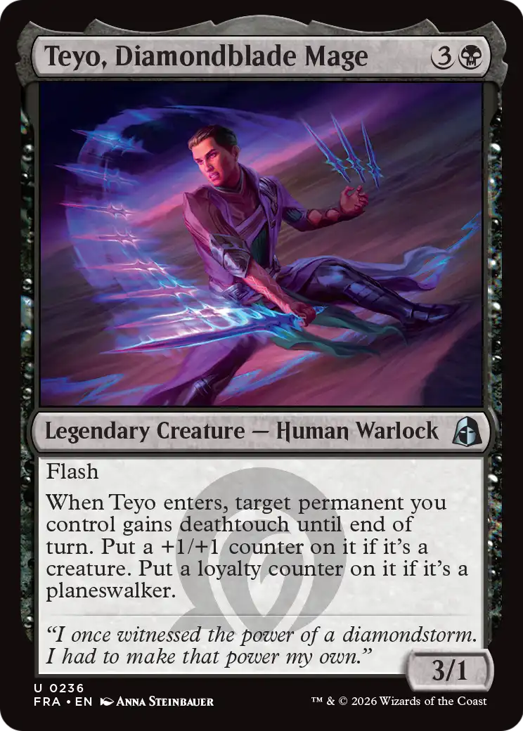 Teyo, Diamondblade Mage [Reality Fracture] | Jomio and Rueliete's Cards and Comics