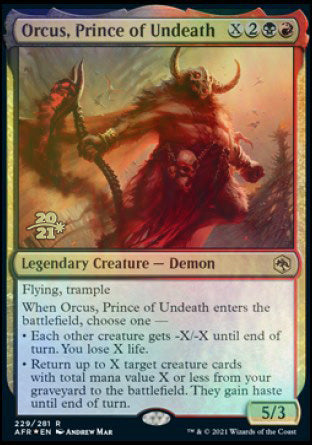 Orcus, Prince of Undeath [Dungeons & Dragons: Adventures in the Forgotten Realms Prerelease Promos] | Jomio and Rueliete's Cards and Comics