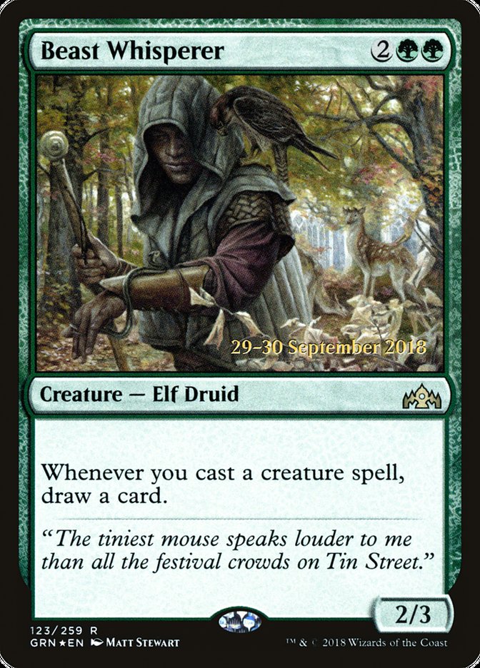 Beast Whisperer [Guilds of Ravnica Prerelease Promos] | Jomio and Rueliete's Cards and Comics