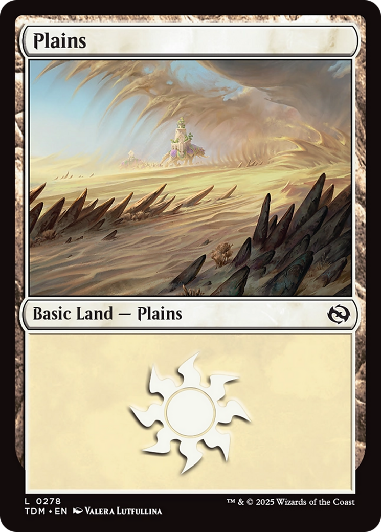 Plains (0278) [Tarkir: Dragonstorm] | Jomio and Rueliete's Cards and Comics