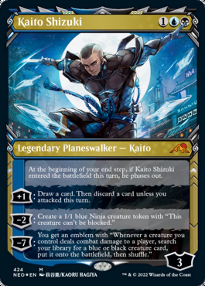 Kaito Shizuki (Showcase) (Foil Etched) [Kamigawa: Neon Dynasty] | Jomio and Rueliete's Cards and Comics