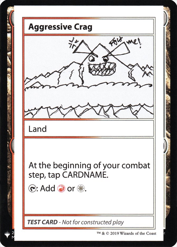 Aggressive Crag [Mystery Booster Playtest Cards] | Jomio and Rueliete's Cards and Comics
