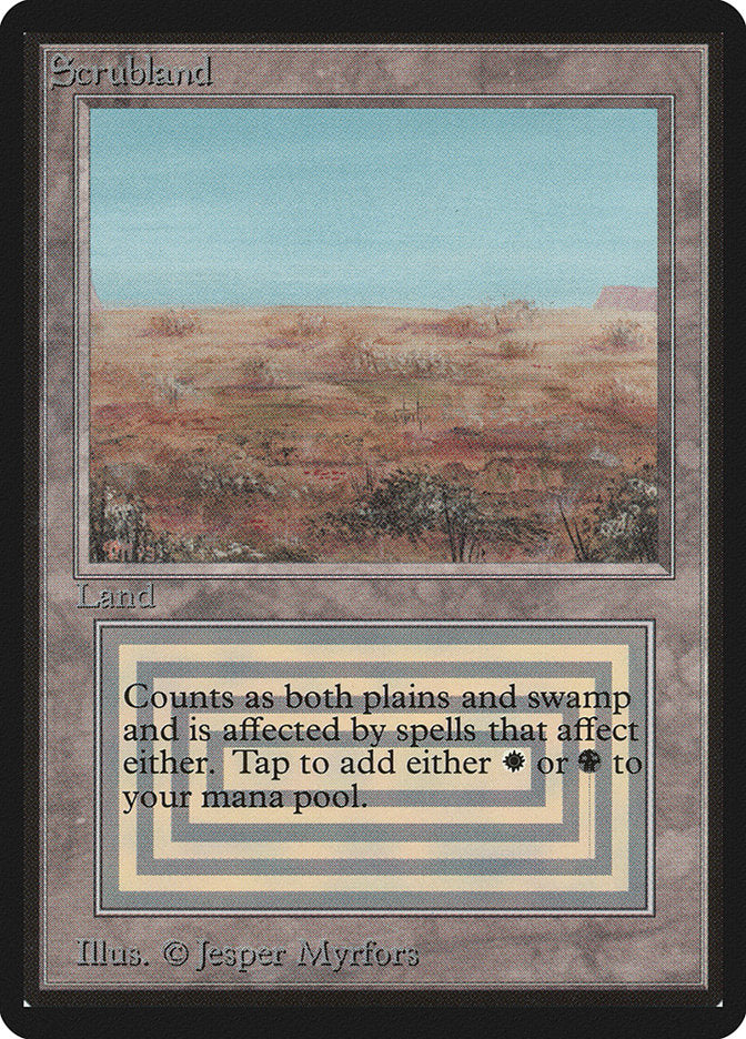 Scrubland [Beta Edition] | Jomio and Rueliete's Cards and Comics