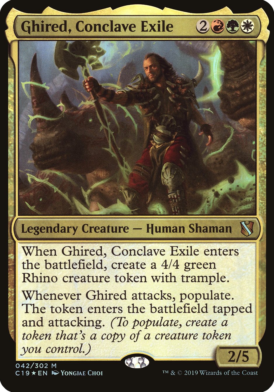 Ghired, Conclave Exile (Oversized) [Commander 2019 Oversized] | Jomio and Rueliete's Cards and Comics