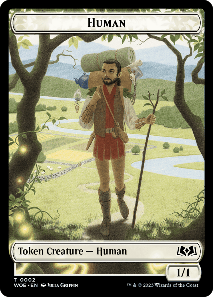 Human Token [Wilds of Eldraine Tokens] | Jomio and Rueliete's Cards and Comics