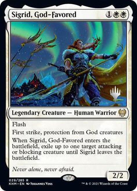 Sigrid, God-Favored (Promo Pack) [Kaldheim Promos] | Jomio and Rueliete's Cards and Comics