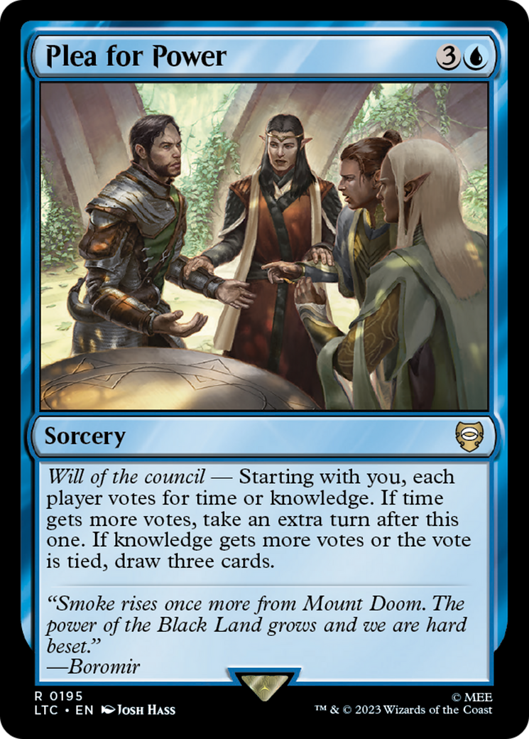 Plea for Power [The Lord of the Rings: Tales of Middle-Earth Commander] | Jomio and Rueliete's Cards and Comics
