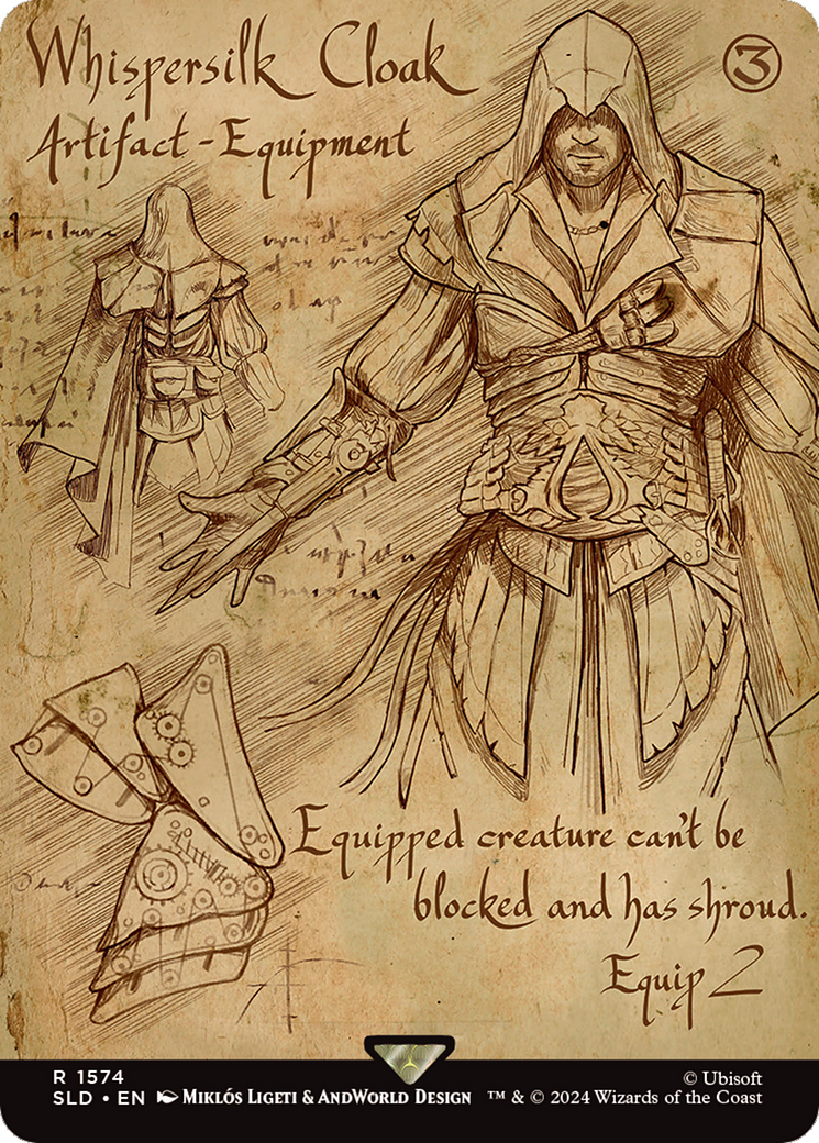 Whispersilk Cloak (Rainbow Foil) [Secret Lair Drop Series] | Jomio and Rueliete's Cards and Comics