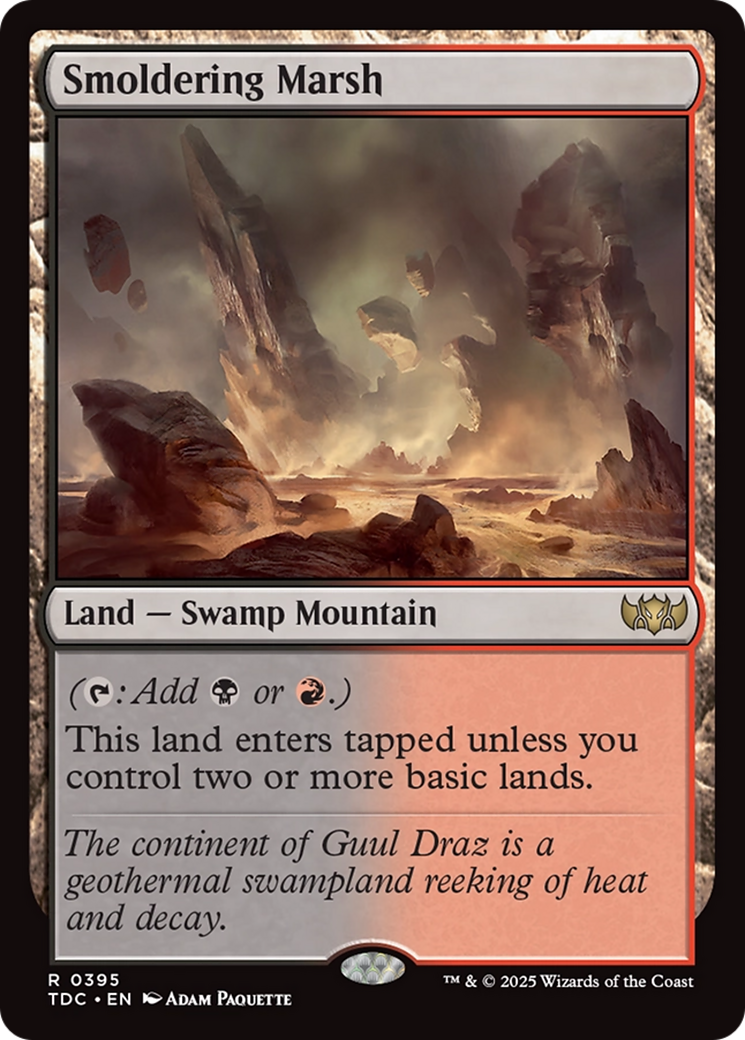 Smoldering Marsh [Tarkir: Dragonstorm Commander] | Jomio and Rueliete's Cards and Comics