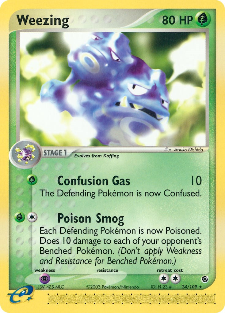 Weezing (24/109) [EX: Ruby & Sapphire] | Jomio and Rueliete's Cards and Comics