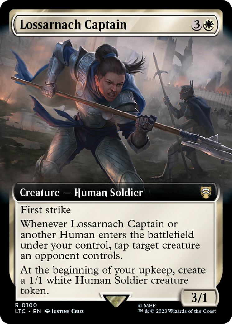 Lossarnach Captain (Extended Art) [The Lord of the Rings: Tales of Middle-Earth Commander] | Jomio and Rueliete's Cards and Comics