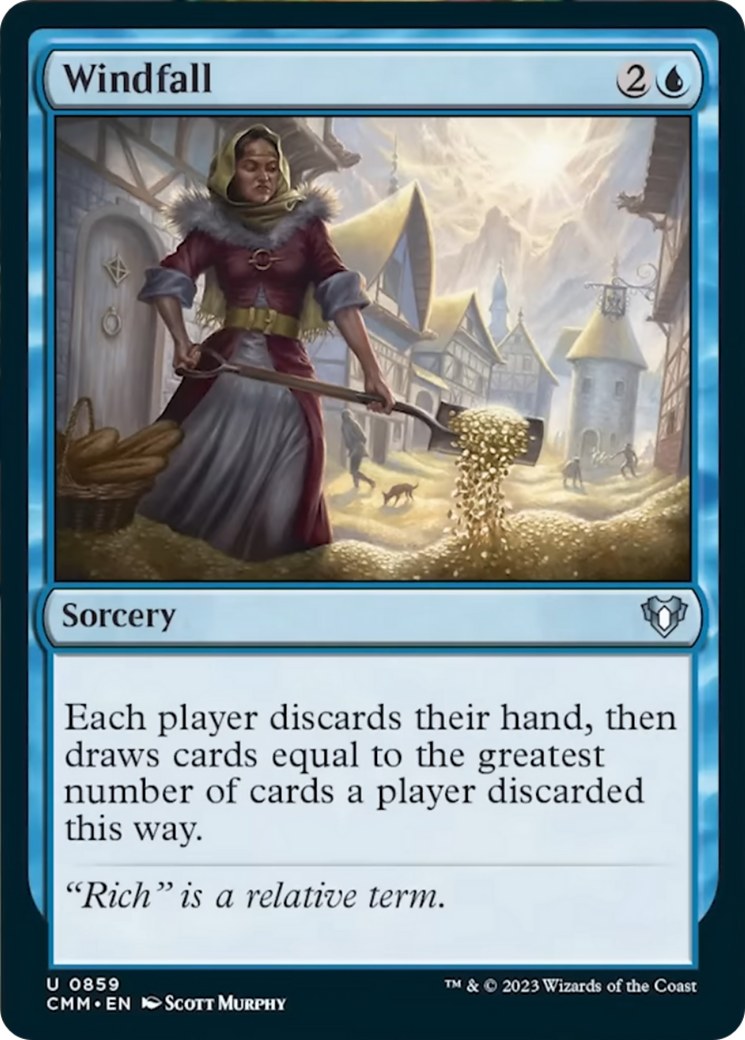 Windfall [Commander Masters] | Jomio and Rueliete's Cards and Comics
