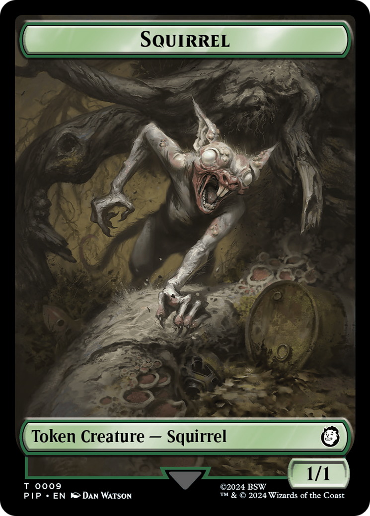 Radiation // Squirrel Double-Sided Token [Fallout Tokens] | Jomio and Rueliete's Cards and Comics