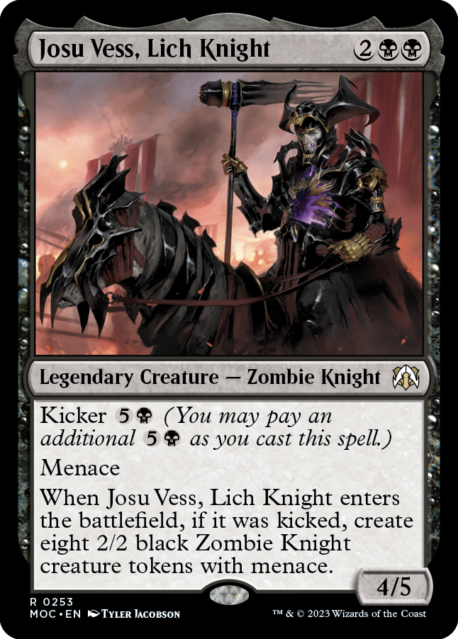 Josu Vess, Lich Knight [March of the Machine Commander] | Jomio and Rueliete's Cards and Comics