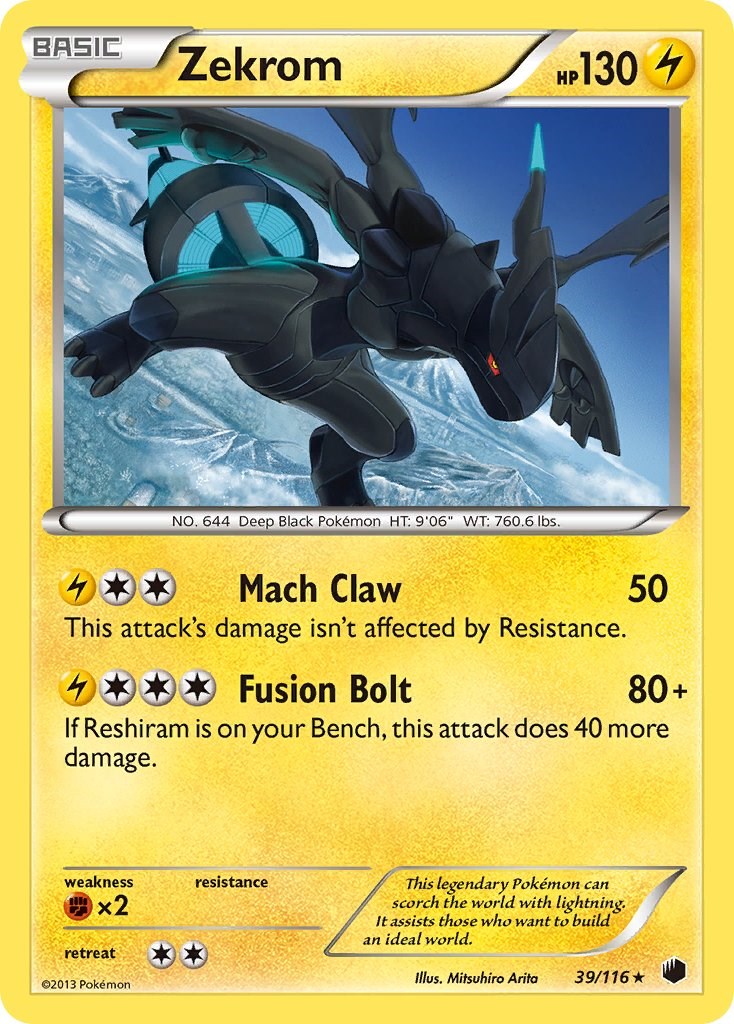 Zekrom (39/116) [Black & White: Plasma Freeze] | Jomio and Rueliete's Cards and Comics