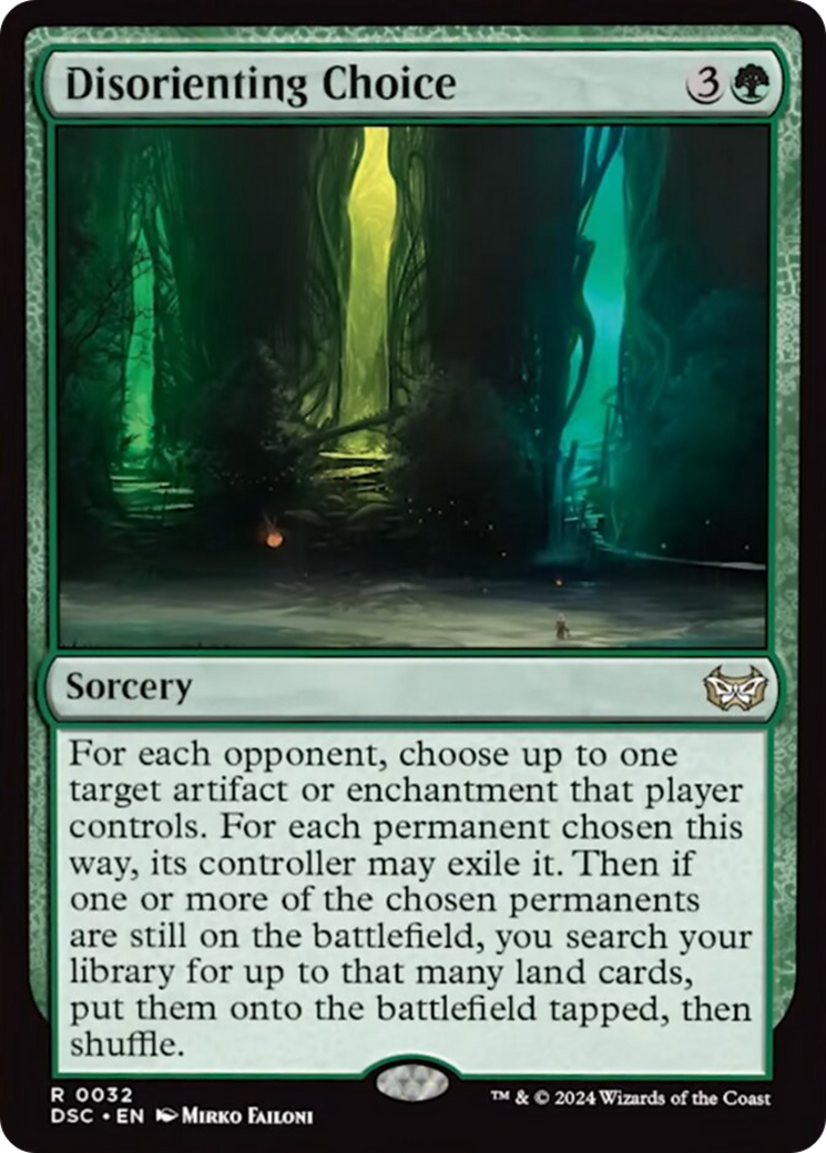 Disorienting Choice [Duskmourn: House of Horror Commander] | Jomio and Rueliete's Cards and Comics