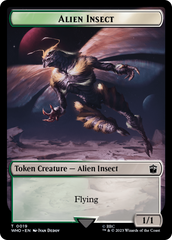 Copy // Alien Insect Double-Sided Token [Doctor Who Tokens] | Jomio and Rueliete's Cards and Comics