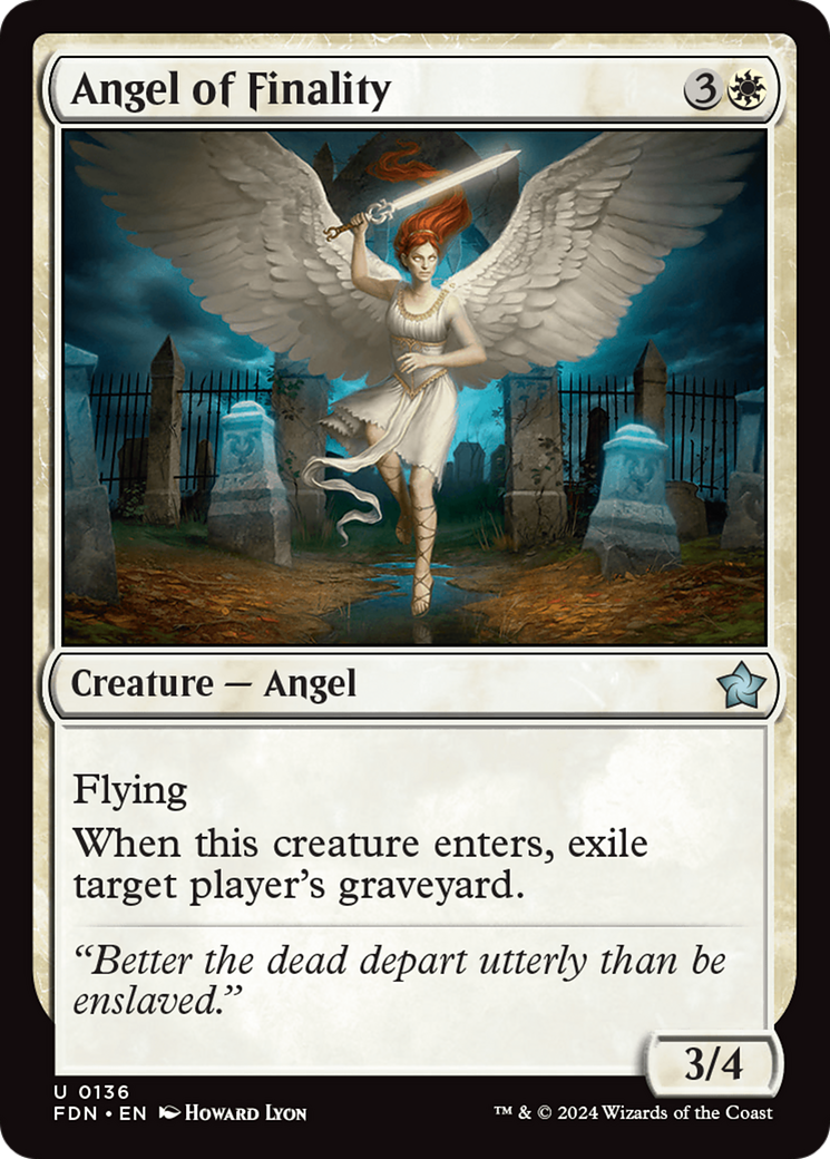 Angel of Finality [Foundations] | Jomio and Rueliete's Cards and Comics