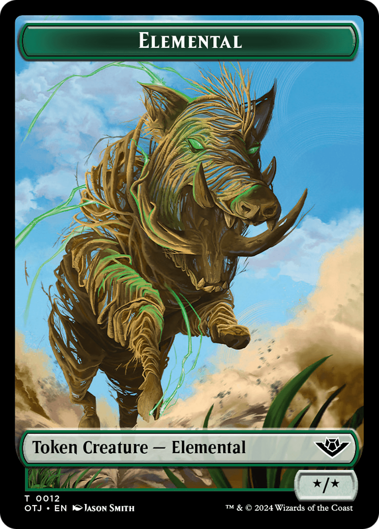 Elemental Token [Outlaws of Thunder Junction Tokens] | Jomio and Rueliete's Cards and Comics