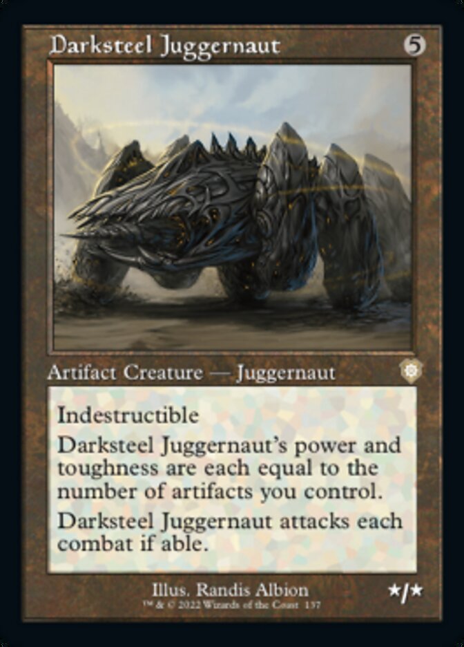 Darksteel Juggernaut (Retro) [The Brothers' War Commander] | Jomio and Rueliete's Cards and Comics