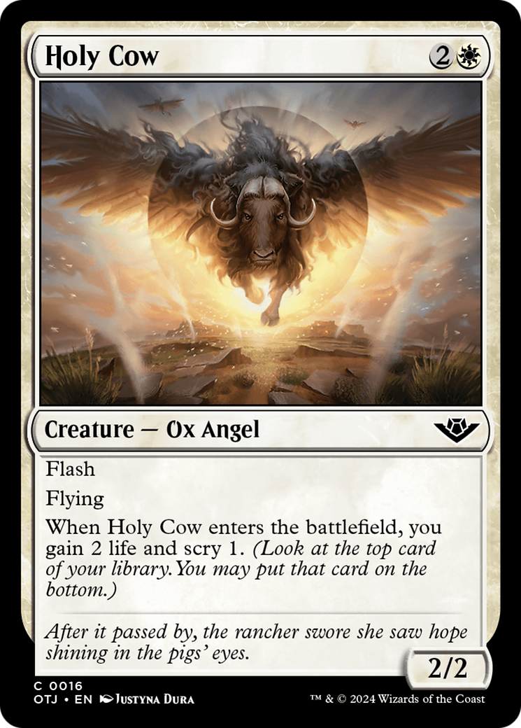 Holy Cow [Outlaws of Thunder Junction] | Jomio and Rueliete's Cards and Comics