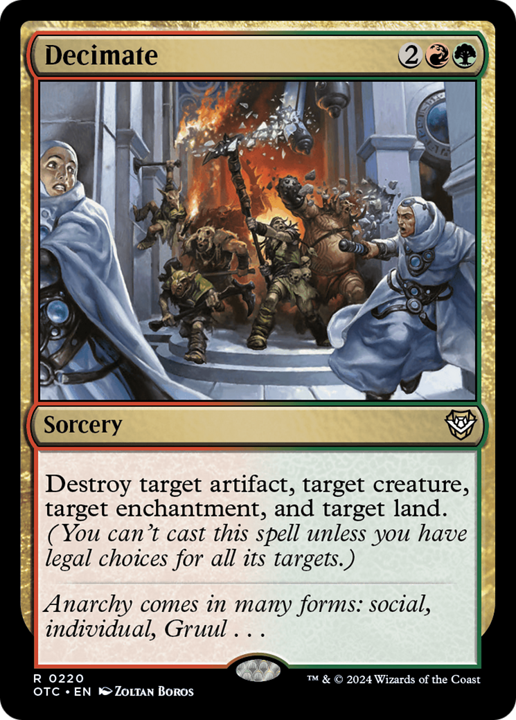 Decimate [Outlaws of Thunder Junction Commander] | Jomio and Rueliete's Cards and Comics