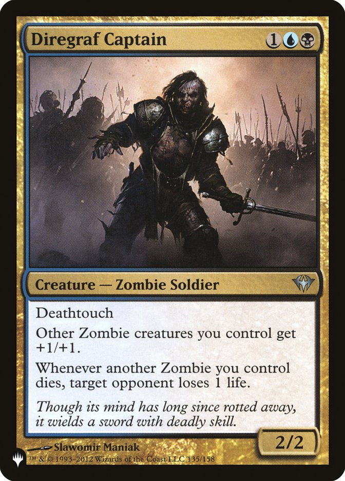 Diregraf Captain [The List] | Jomio and Rueliete's Cards and Comics