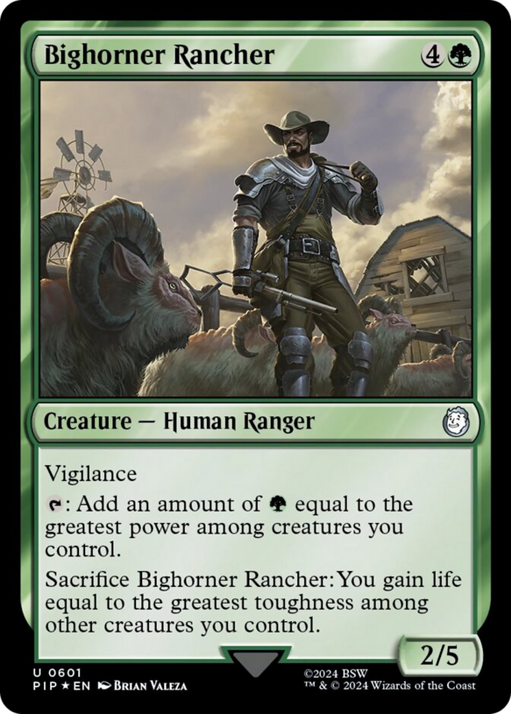 Bighorner Rancher (Surge Foil) [Fallout] | Jomio and Rueliete's Cards and Comics