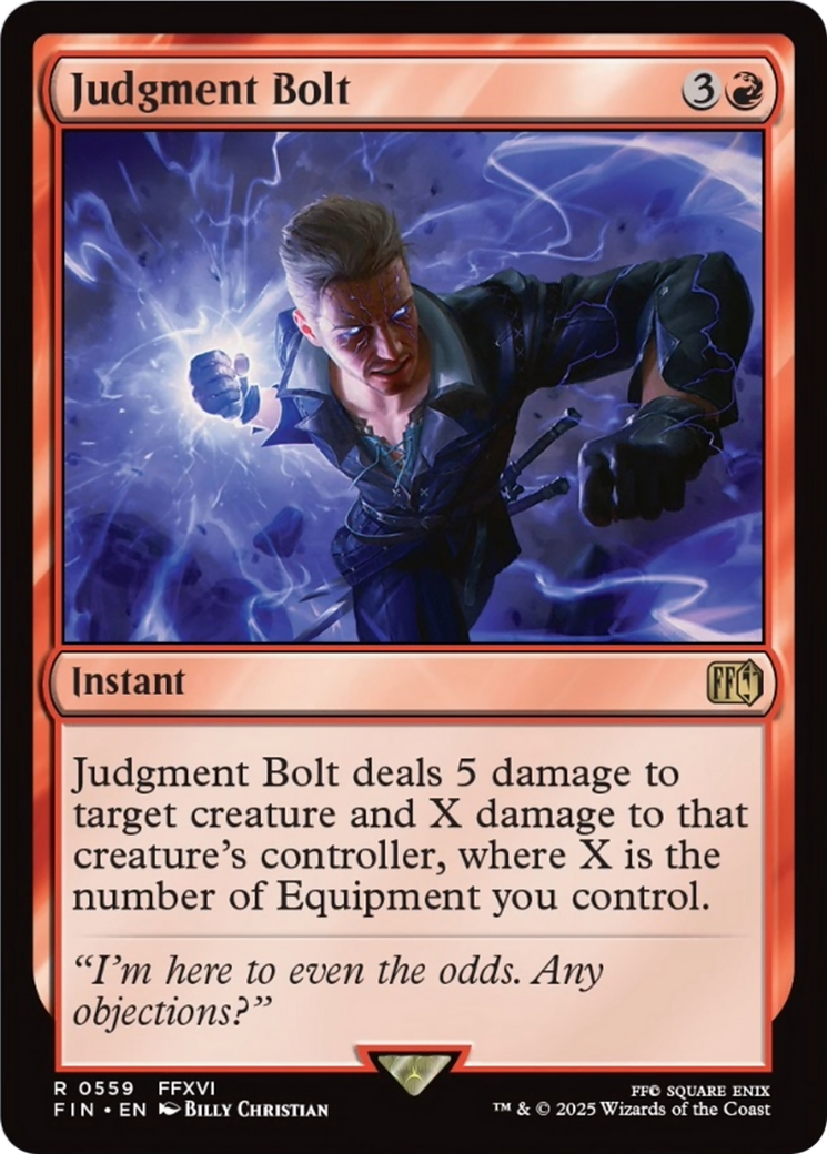 Judgment Bolt [FINAL FANTASY] | Jomio and Rueliete's Cards and Comics