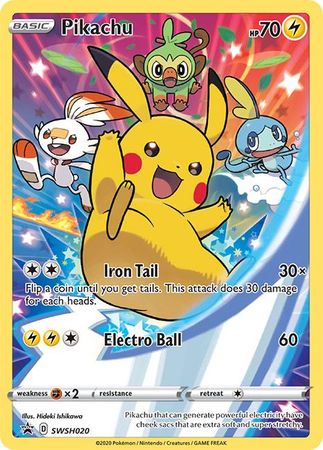 Pikachu (SWSH020) [Sword & Shield: Black Star Promos] | Jomio and Rueliete's Cards and Comics