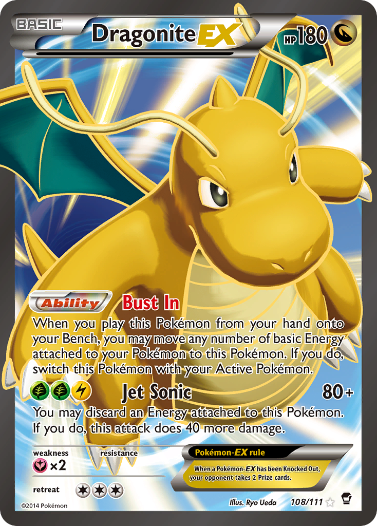 Dragonite EX (108/111) [XY: Furious Fists] | Jomio and Rueliete's Cards and Comics