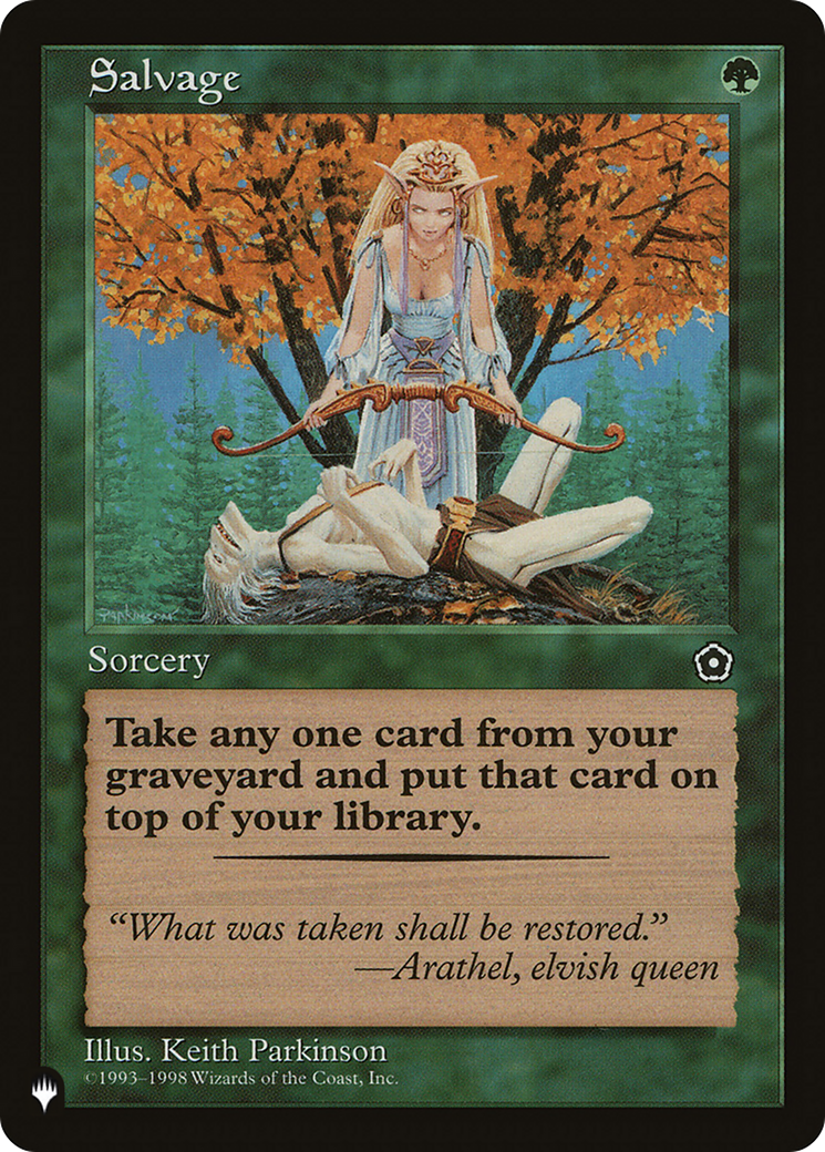 Salvage [The List] | Jomio and Rueliete's Cards and Comics