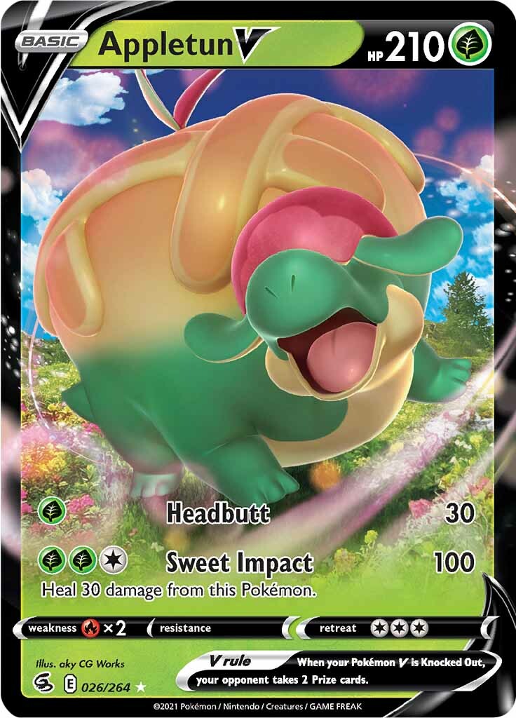 Appletun V (026/264) [Sword & Shield: Fusion Strike] | Jomio and Rueliete's Cards and Comics